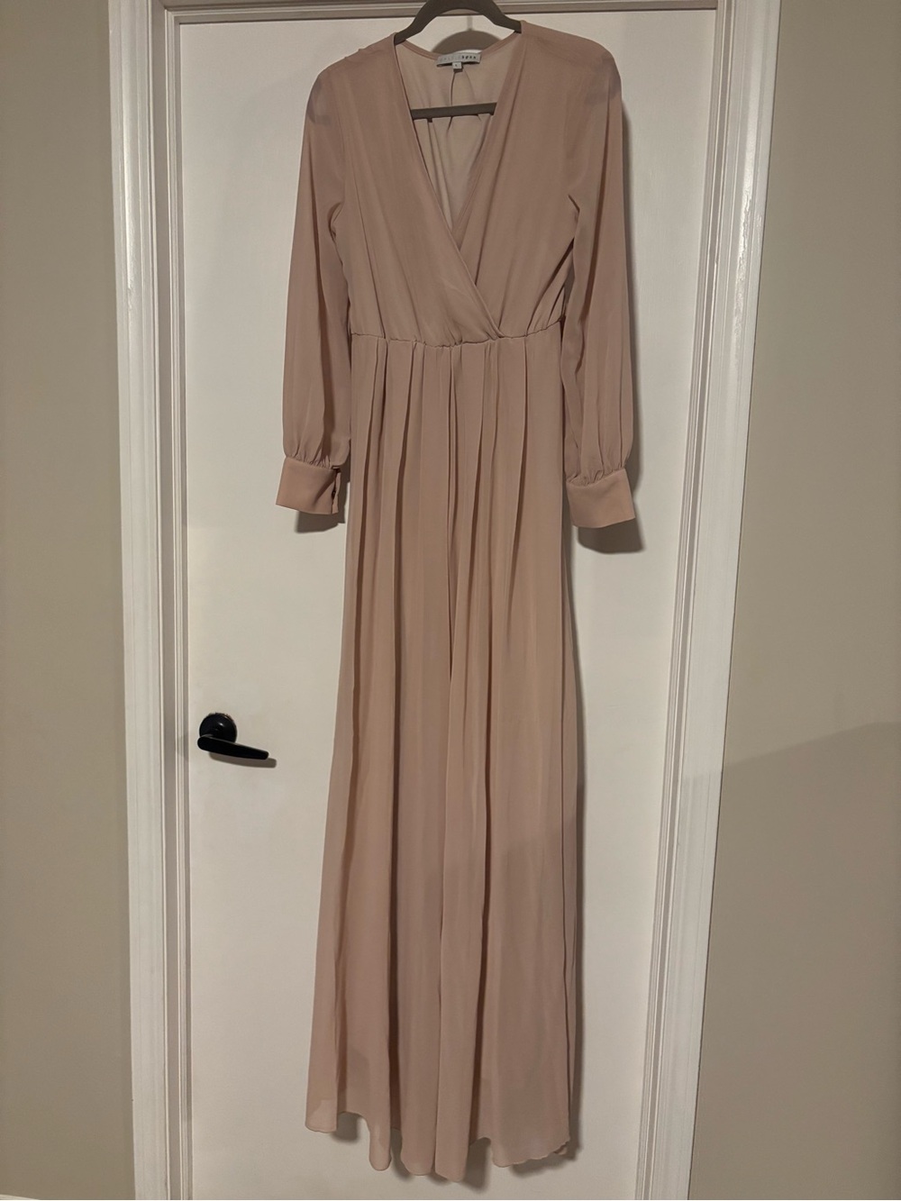 Baltic Born Blush Long Sleeve Wrap Maxi Dress